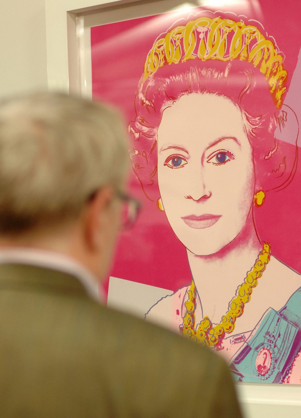 Andy Warhol's image of the Queen.